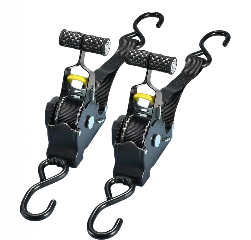 2-Pack Self-Retracting Cargo Straps