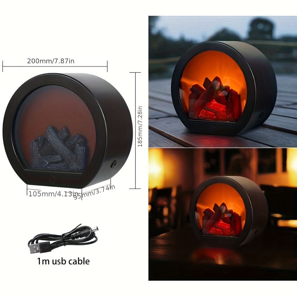 HearthGlow – Versatile Dual-Powered Decorative Light for Cozy Ambiance