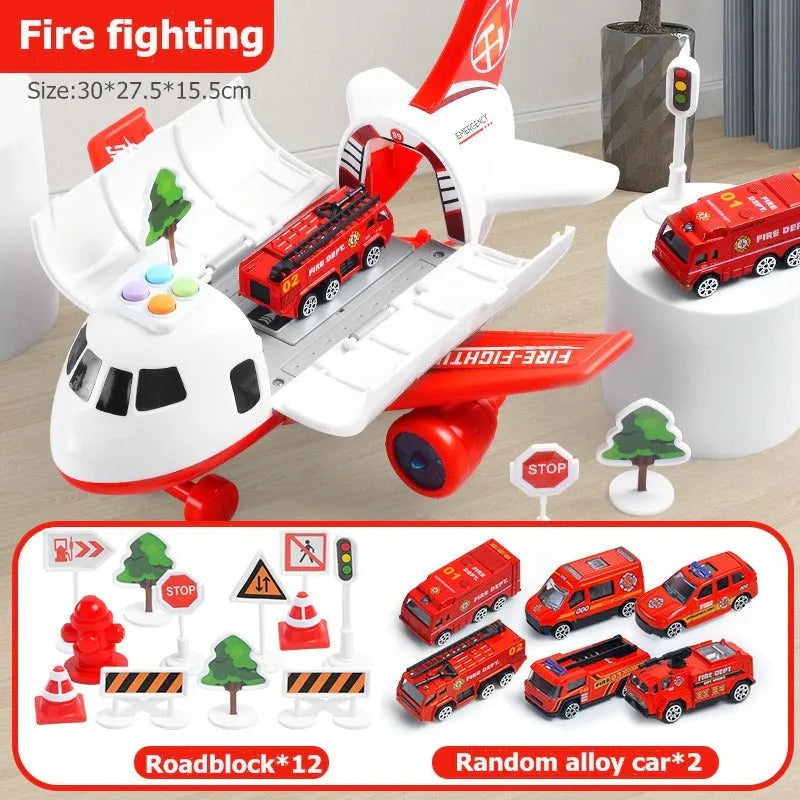 SkyQuest Adventure Set – 20-Piece Friction-Driven Airport Toys