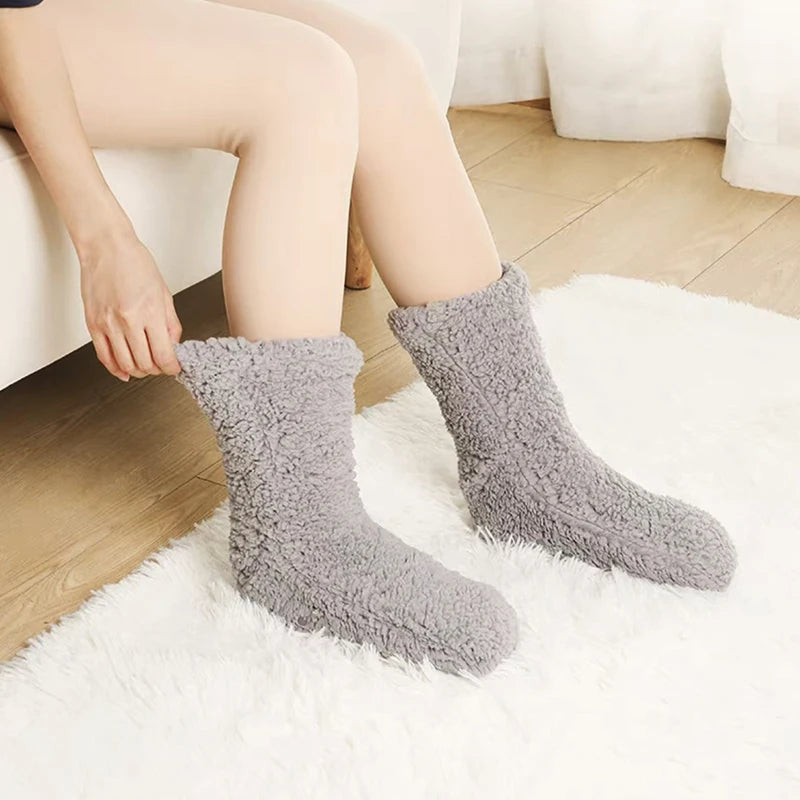Cozy Velvet Thermal Indoor Socks for Winter Comfort