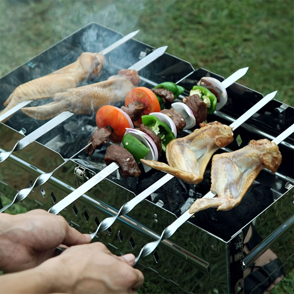 GrillMaster Pro – Premium Long-Handled Skewers Set