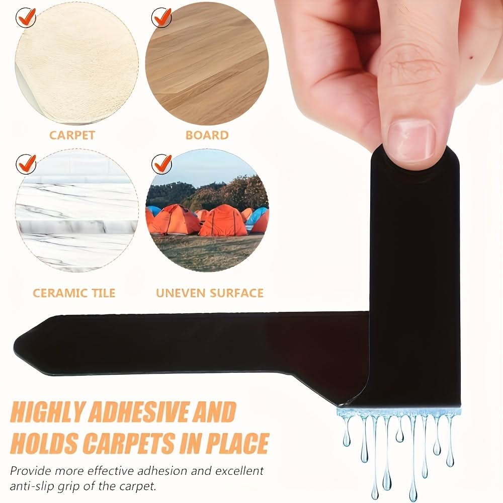 SecureGrip™ Reusable Non-Marking Carpet Stickers for Home and Office