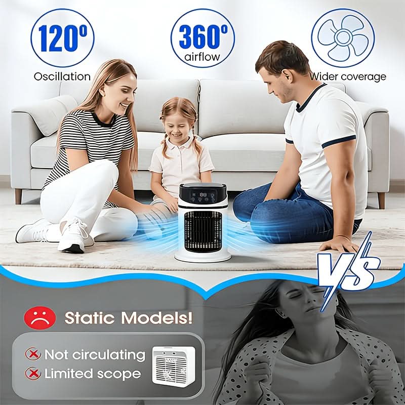 BreezeMaster – Versatile Mist Cooling Fan for Home Use