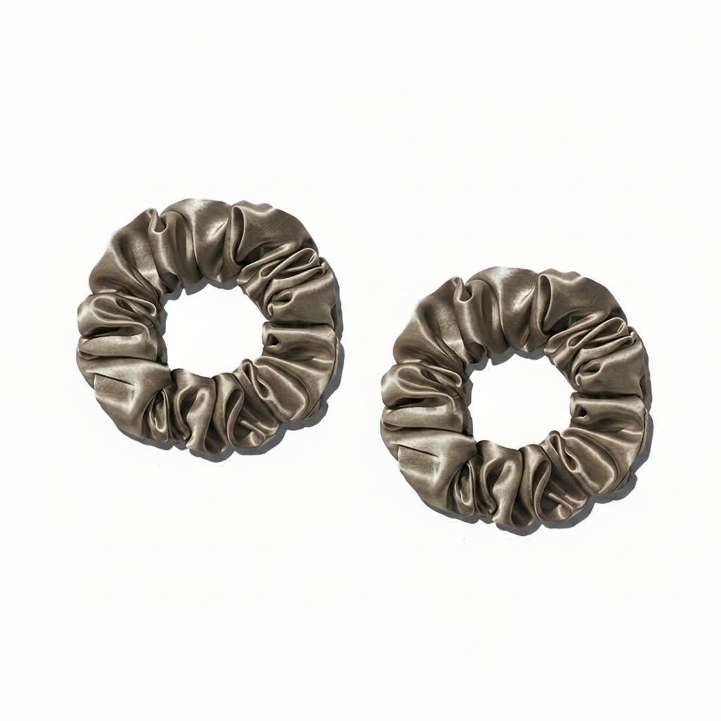 SilkTouch – Elegant 2-Pack Hair Scrunchies for Everyday Use