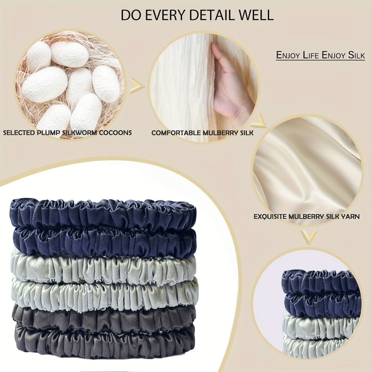 Everyday Elegance: 6-Pack Minimalist Hair Accessories