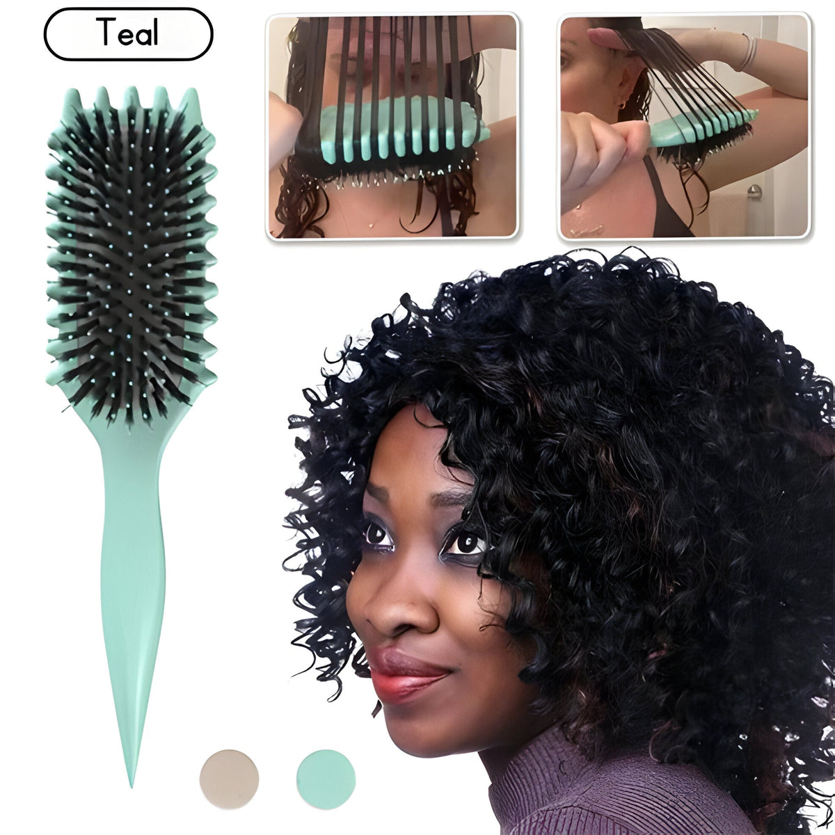 CurlCraft Detangling Brush for Perfect Curls