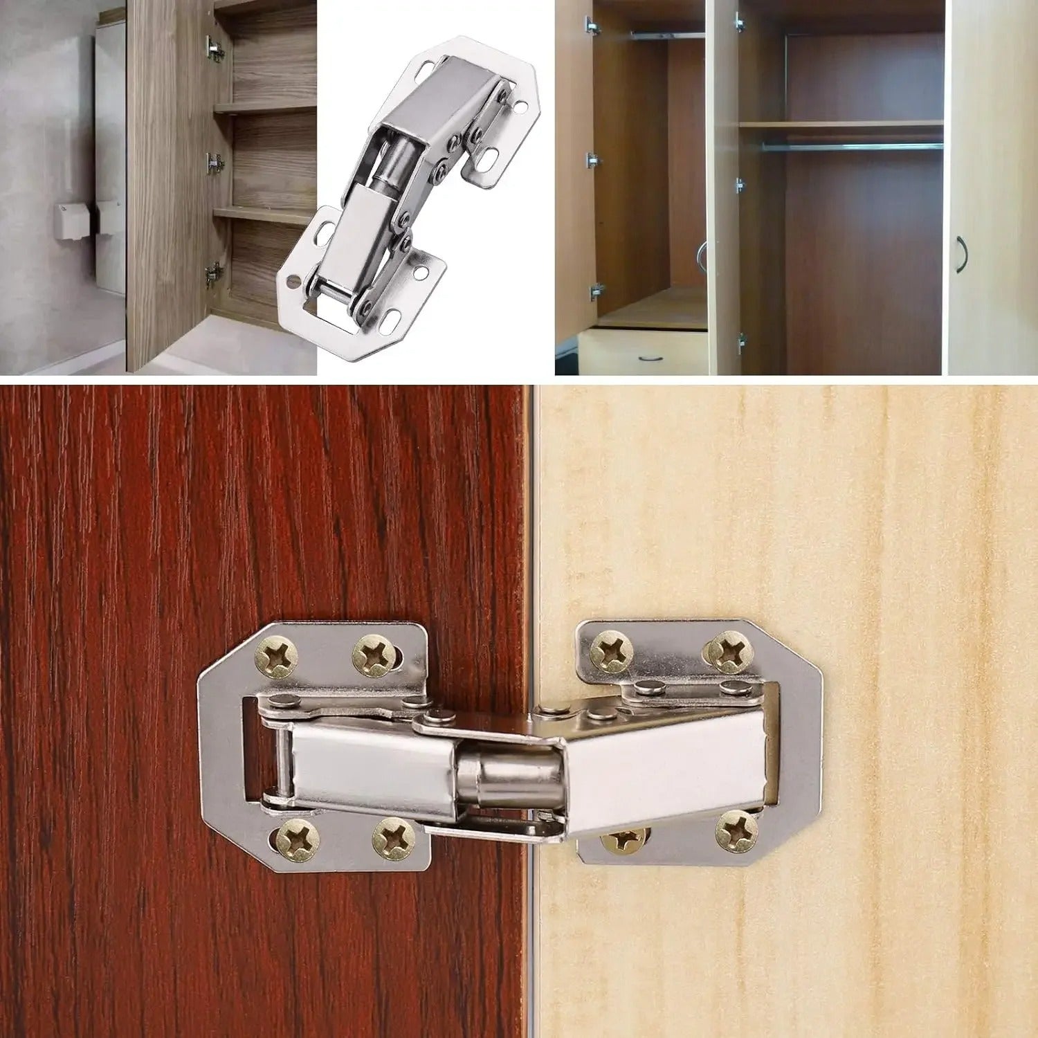 10-Pack Soft-Close Cabinet Hinges for Seamless Functionality