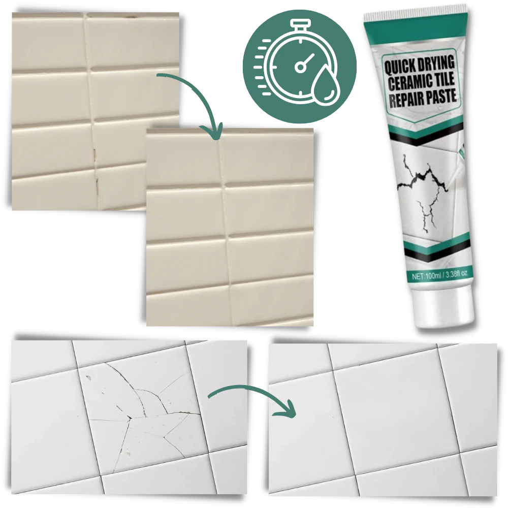 Tile Restoration Paste Kit for Repairing Cracks and Chips