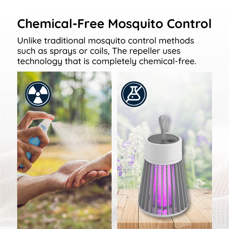 Compact USB Rechargeable Mosquito Defense Lamp