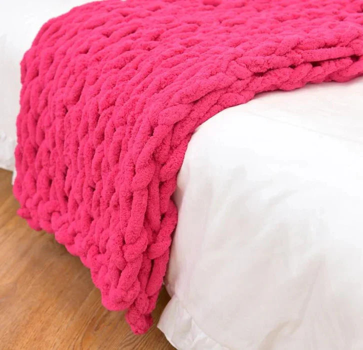 Luxurious Handcrafted Thick Knit Blanket for Ultimate Comfort