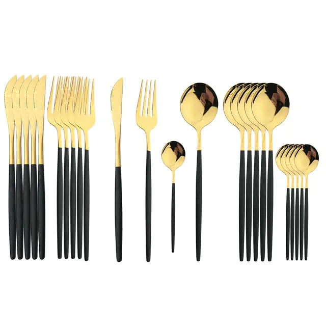 Stainless Steel Cutlery Set of 24 Pieces