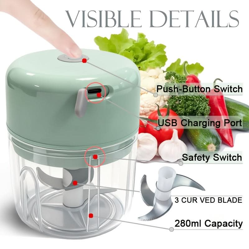 ChopMaster – Compact USB Rechargeable Food Processor