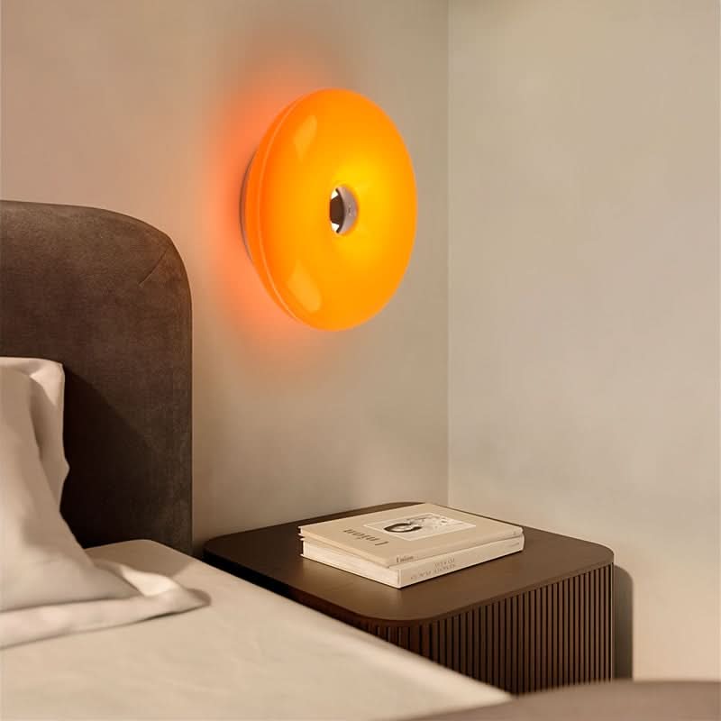 Luminous Delight – Stylish Orange Doughnut-Shaped Lamp