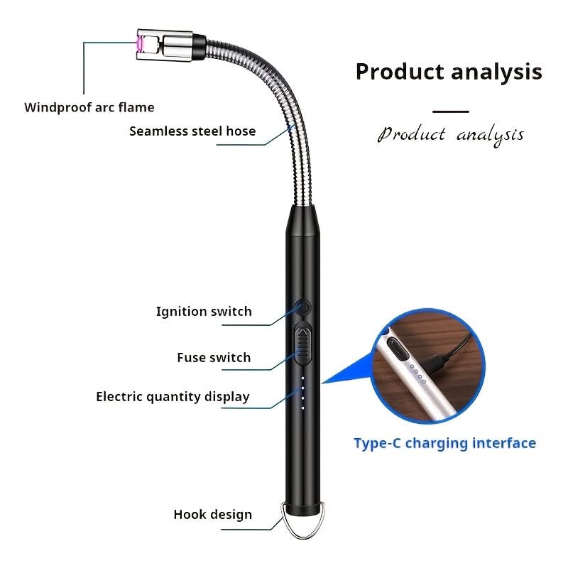 FlameGuard – Compact Windproof Lighter for Outdoor Use
