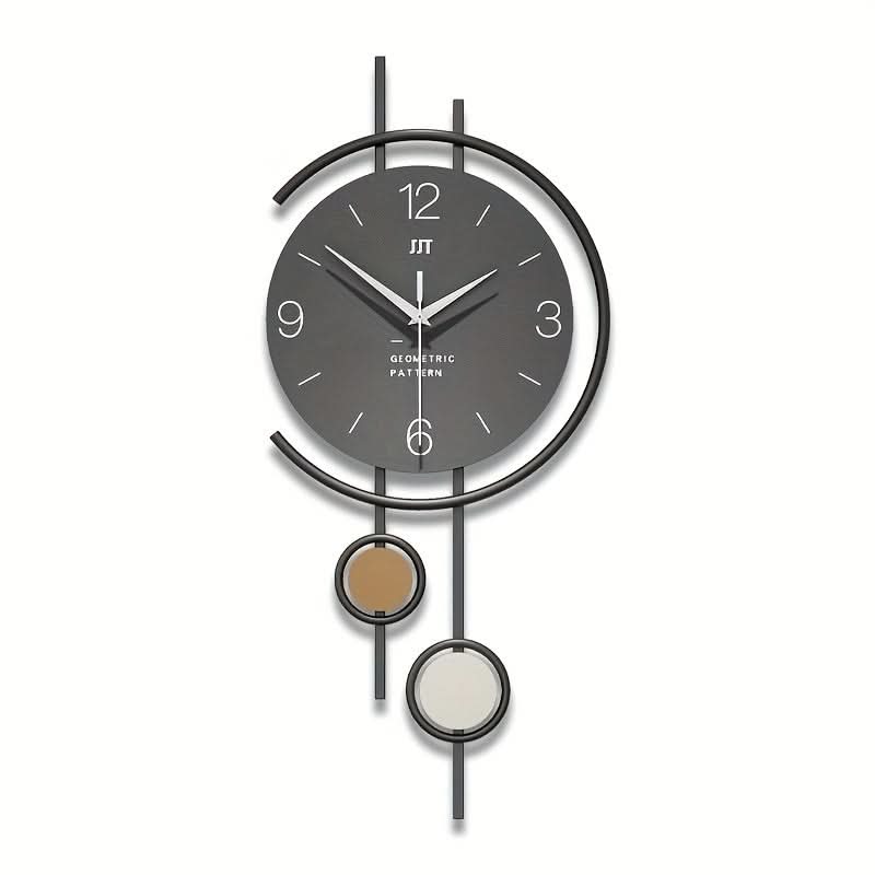 Tranquil Timekeeper - Minimalist Wall Clock with Iron Frame