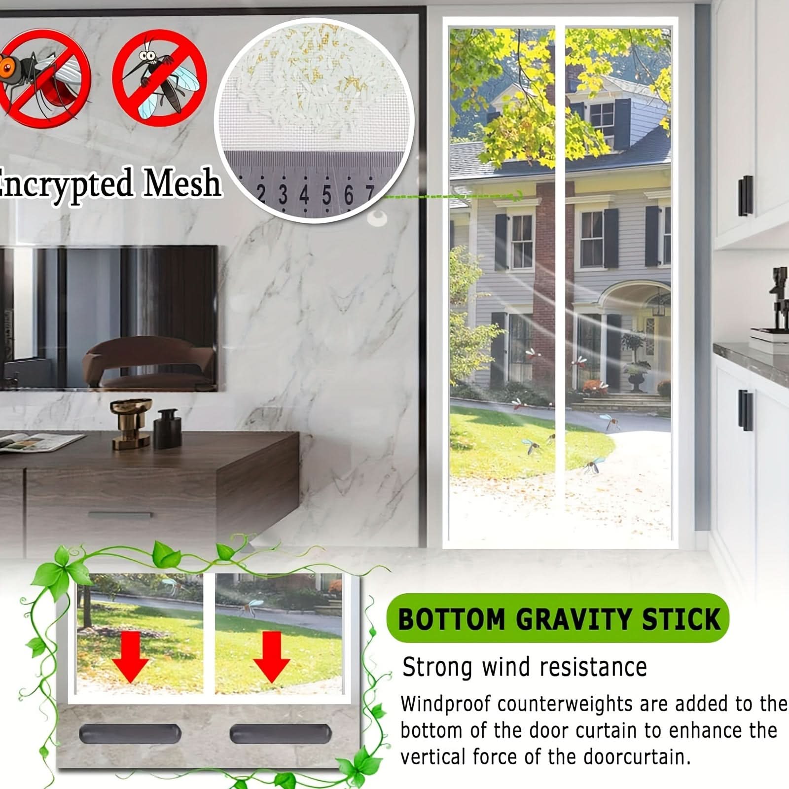 InsectGuard – Hands-Free Magnetic Screen Door Solution