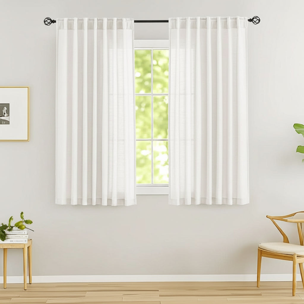 Breezy Linen Sheer Drapes for Natural Light and Privacy