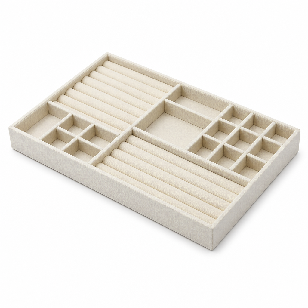 Textured Nylon Segmented Jewelry Organizer Tray (35cm Insert)