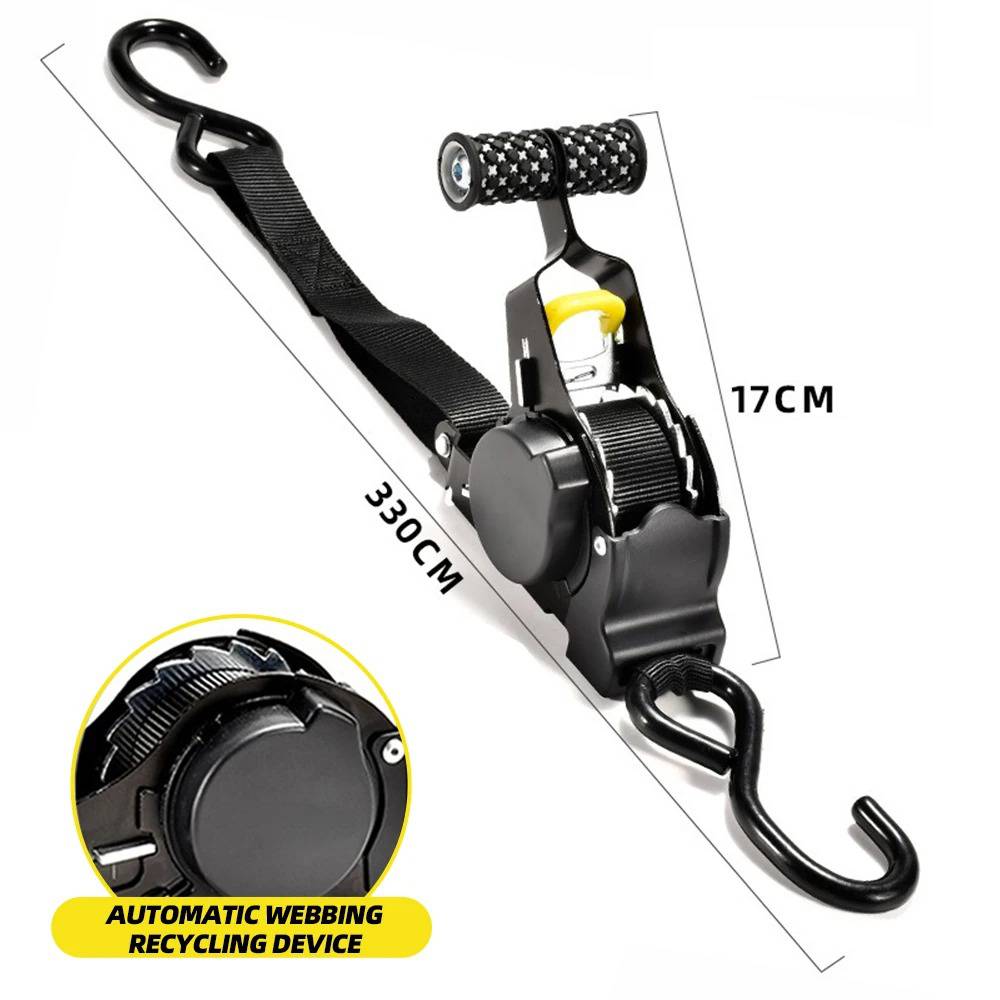 2-Pack Self-Retracting Cargo Straps