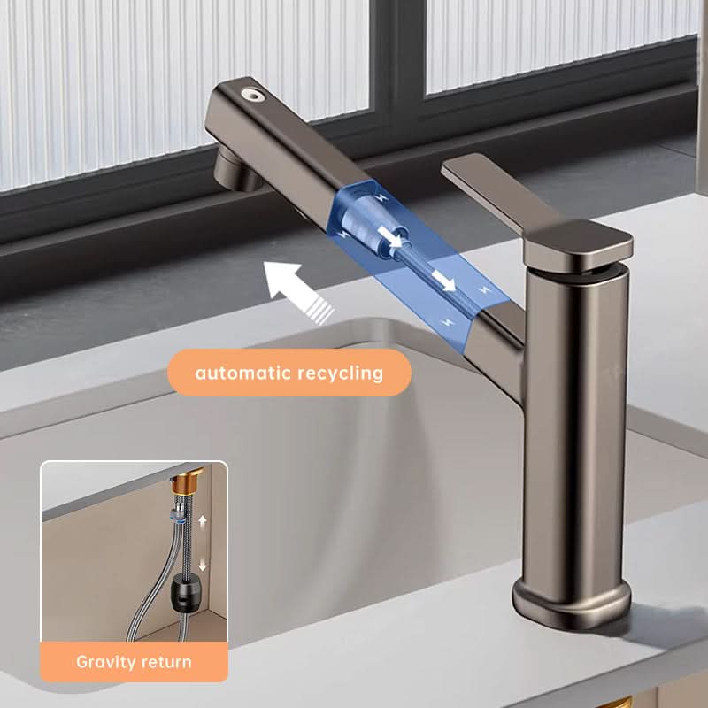 Versatile Pull-Out Faucet with Three Water Modes
