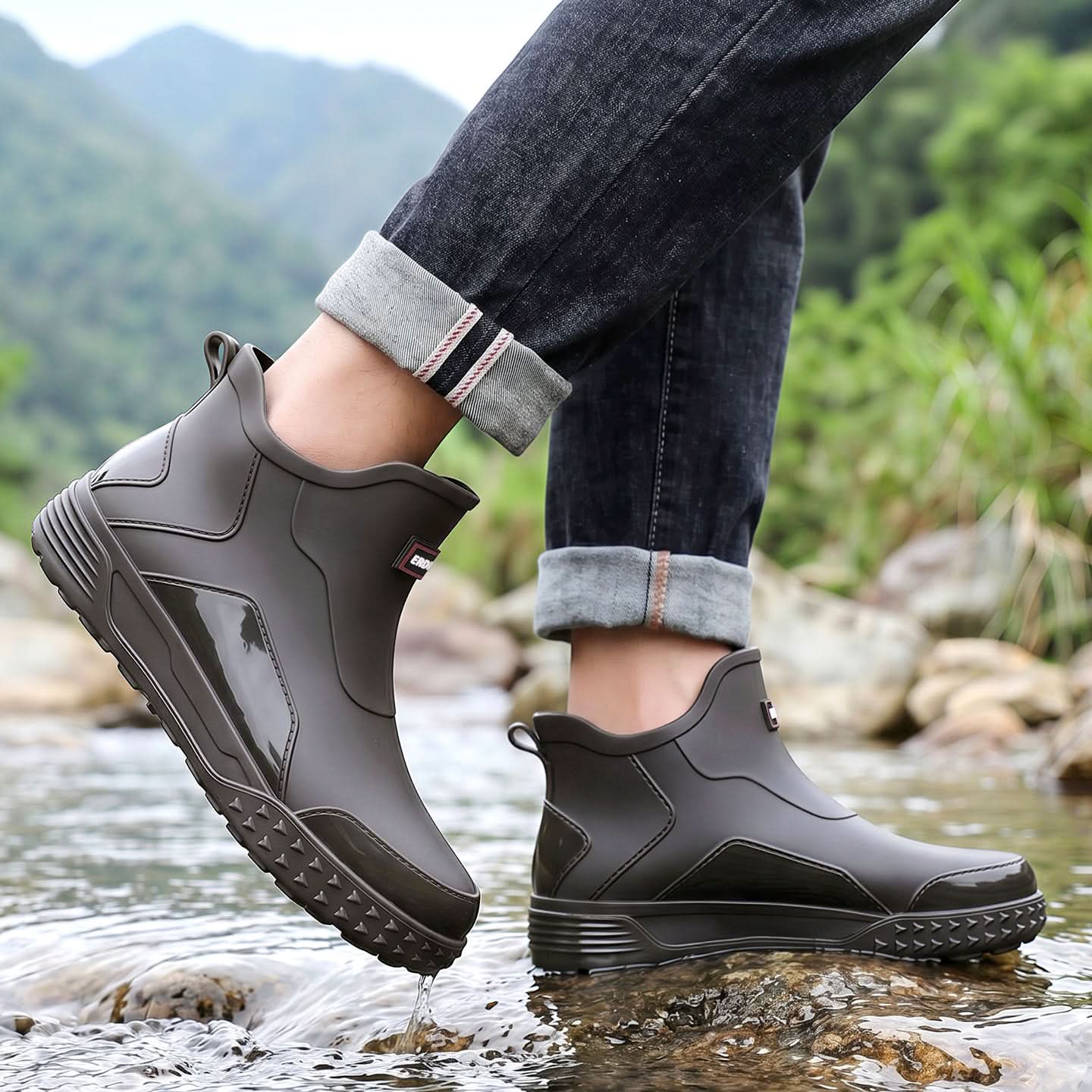 AquaStride - Lightweight Waterproof Ankle Boots for Active Lifestyles