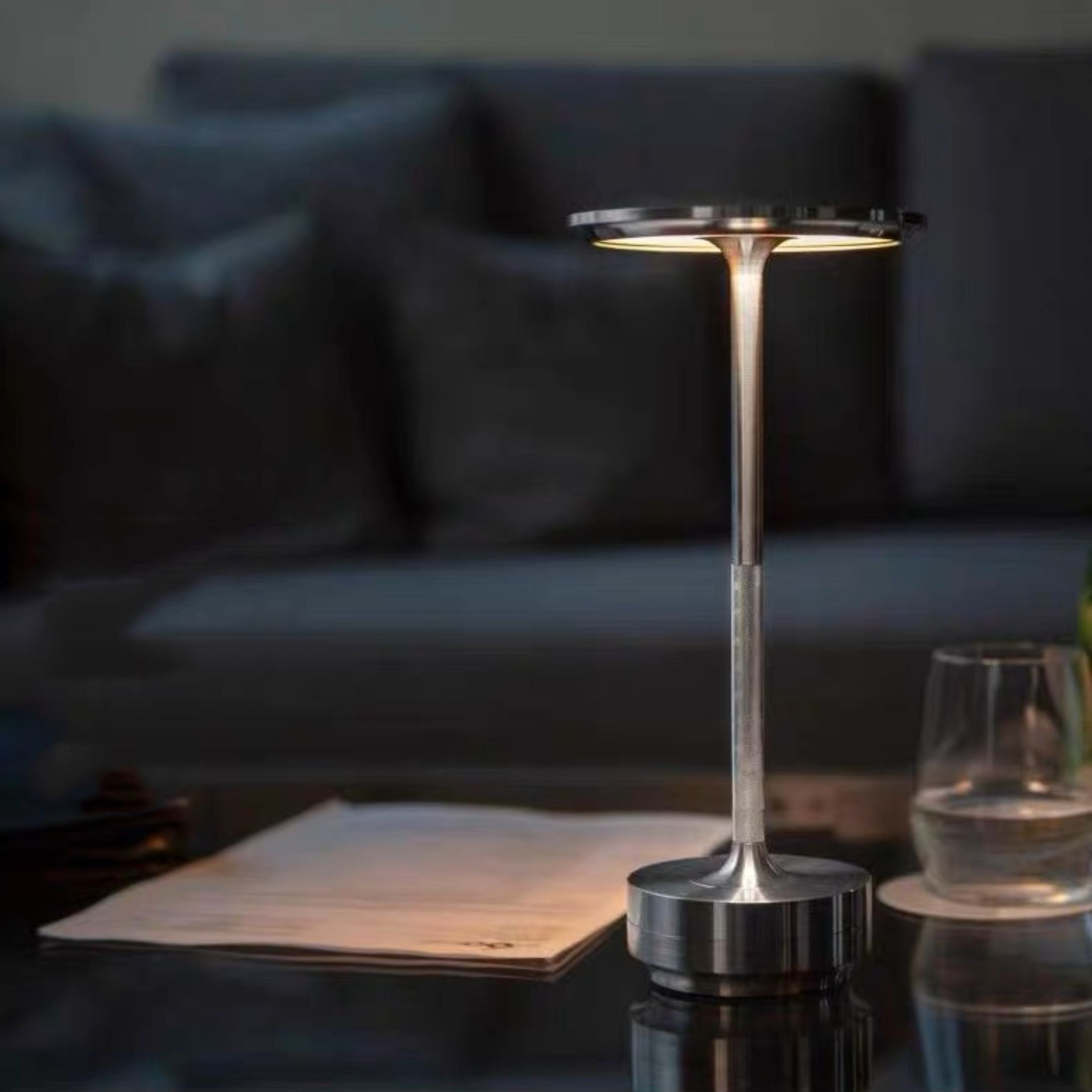 Touch-Controlled LED Table Lamp in Japanese Design - Zen Inspired