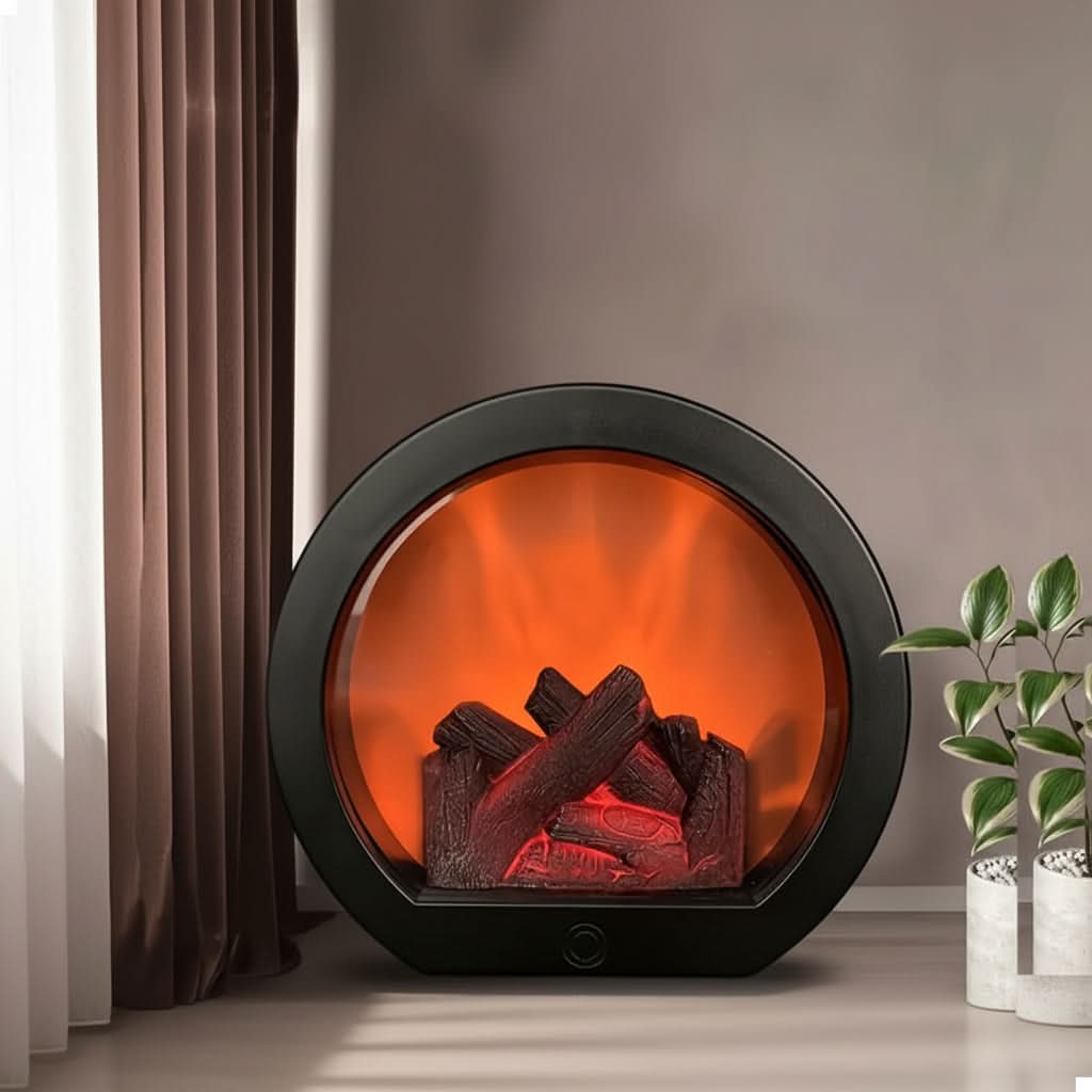 LumenGlow – Retro-Inspired Ambient Flame Lamp