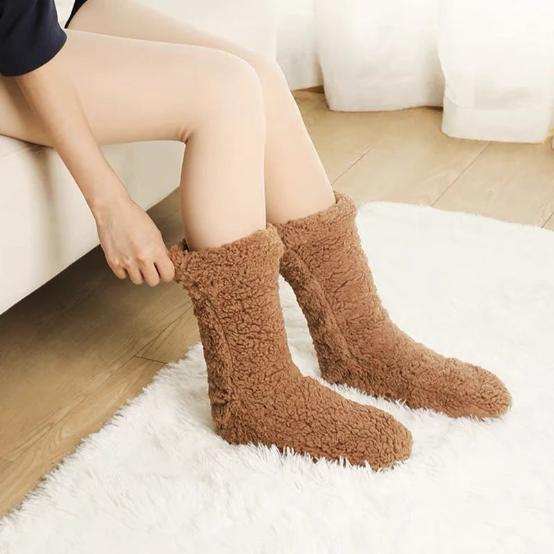 Cozy Velvet Thermal Indoor Socks for Winter Comfort