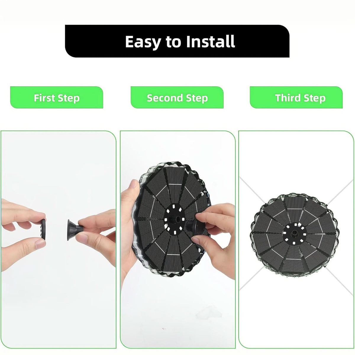 VividWave – Solar-Powered Floating Fountain for Outdoor Spaces