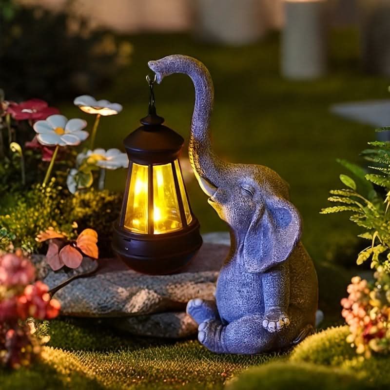 Sunny Safari – Solar-Powered Elephant Garden Light