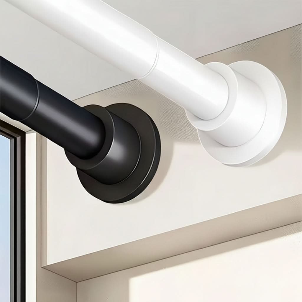 Versatile Adjustable Spring Rod for Smart Home Organization