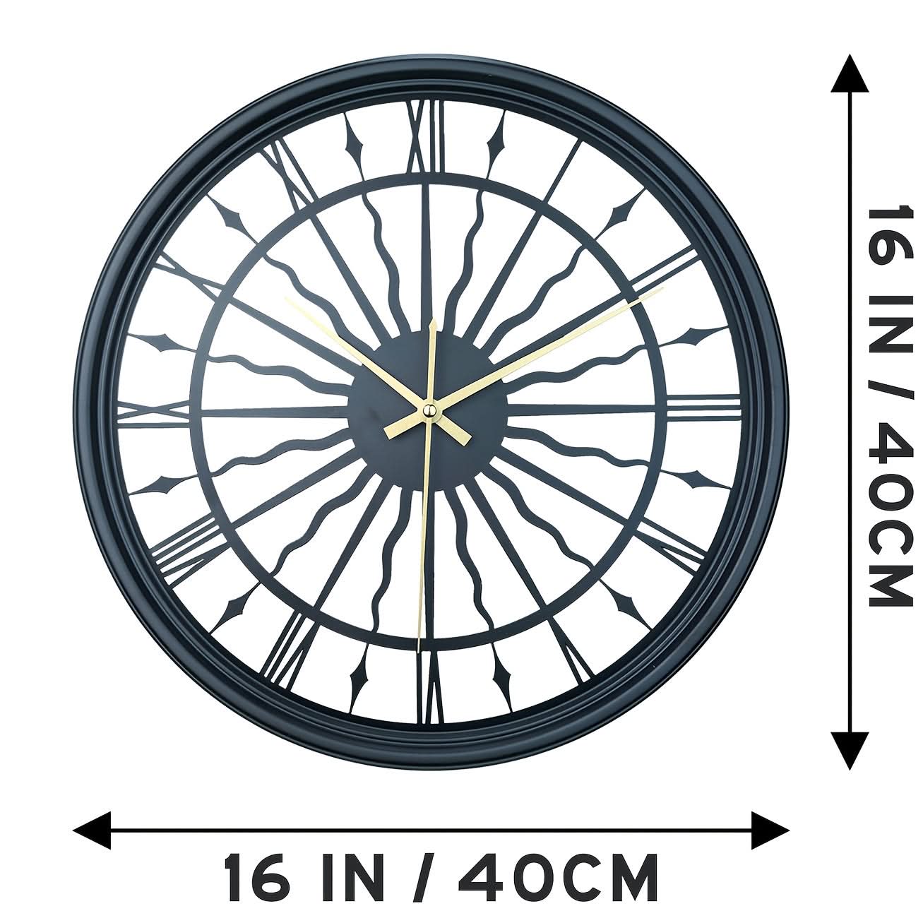 Serenity Clock – Quiet 3D Metal Wall Timepiece with Classic Design