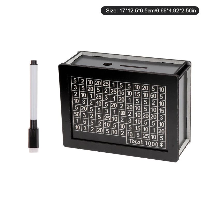 Elegant Wooden Savings Bank with Digital Tracker