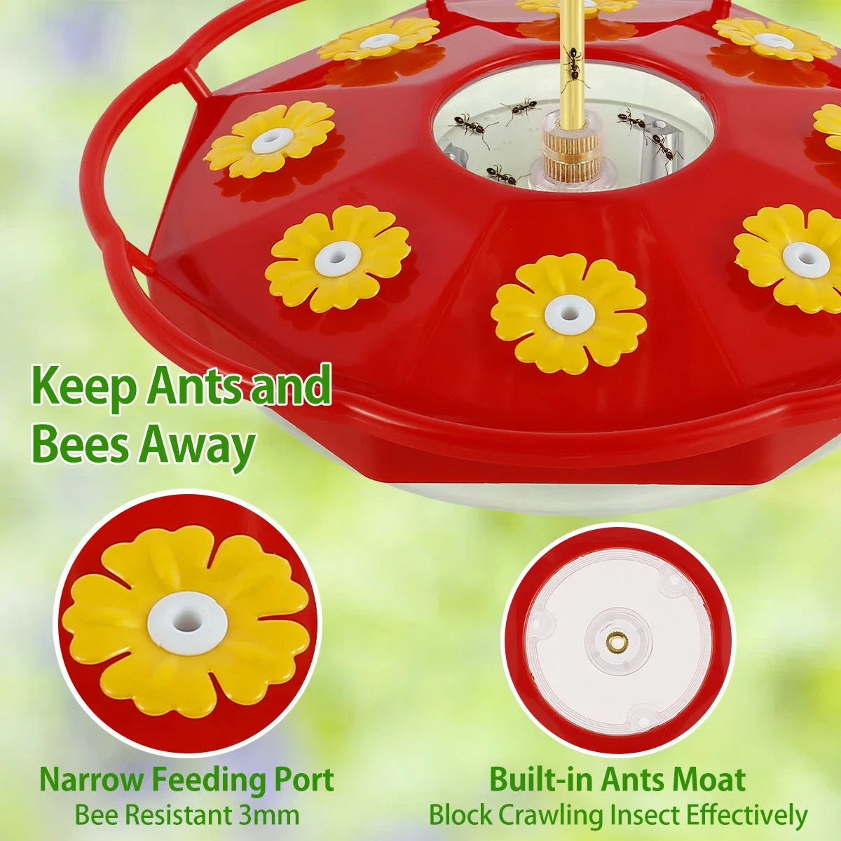Vibrant Bloom Hummingbird Feeder