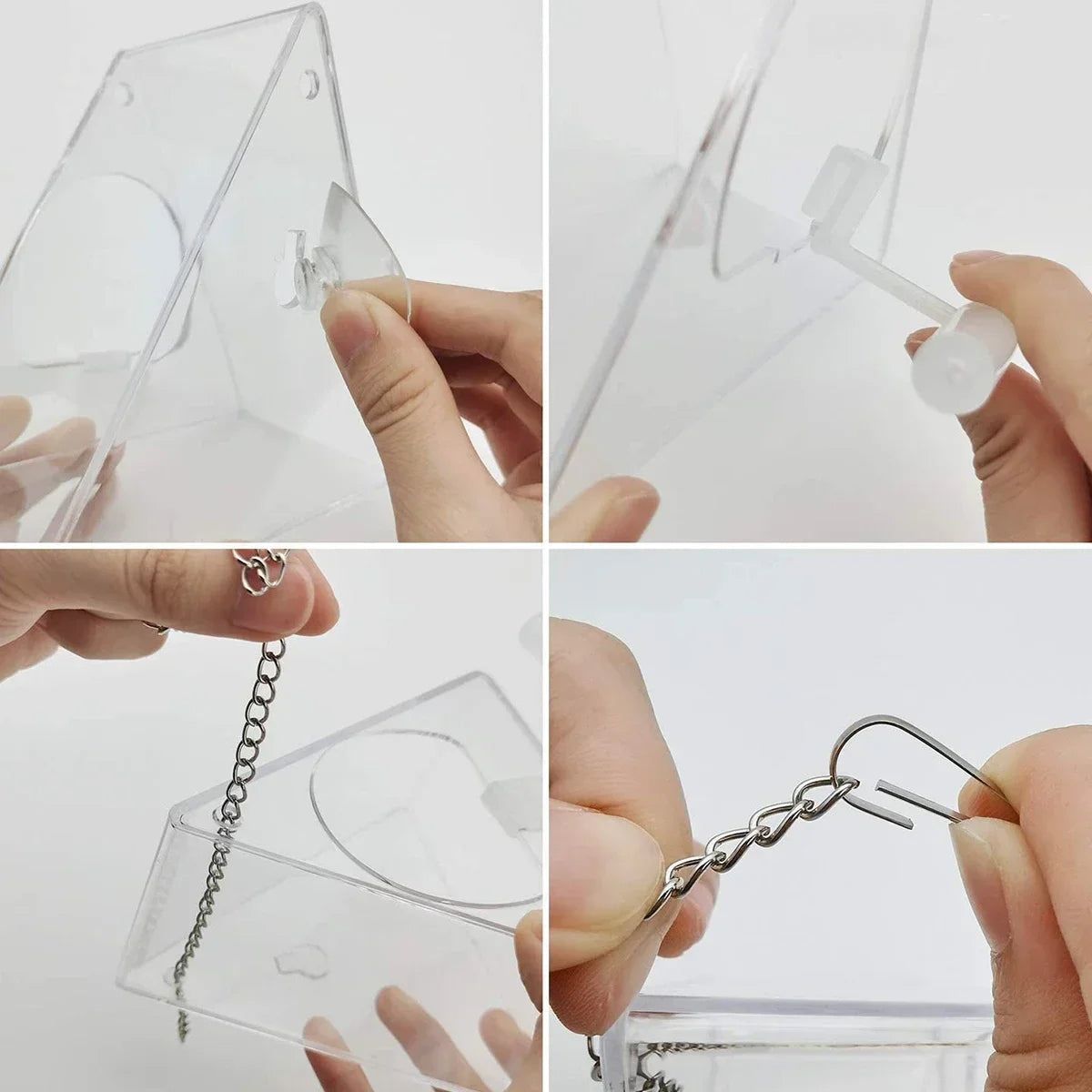 Transparent Acrylic Bird Feeder for Your Outdoor Sanctuary