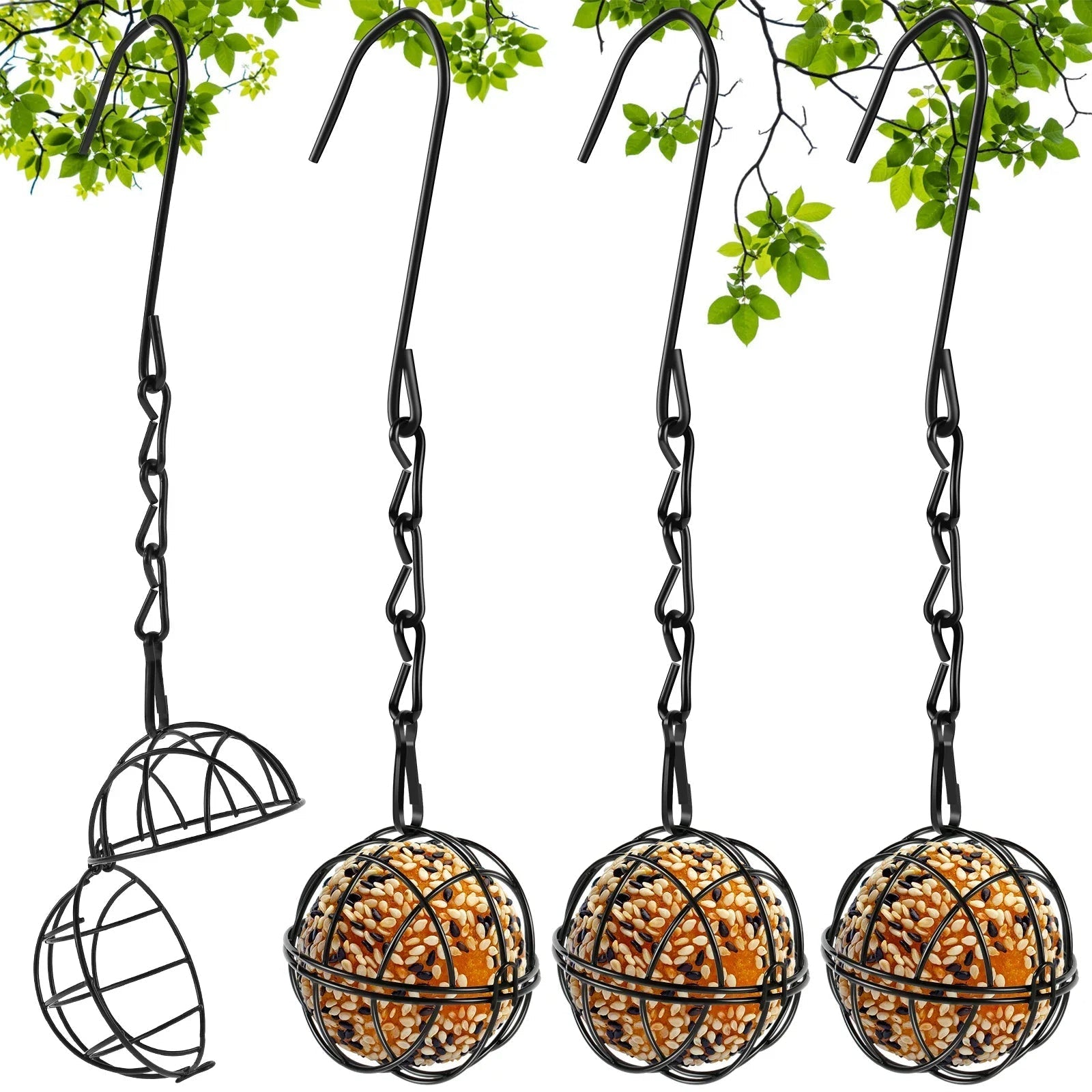 Charming Metal Bird Feeder Collection for Year-Round Use