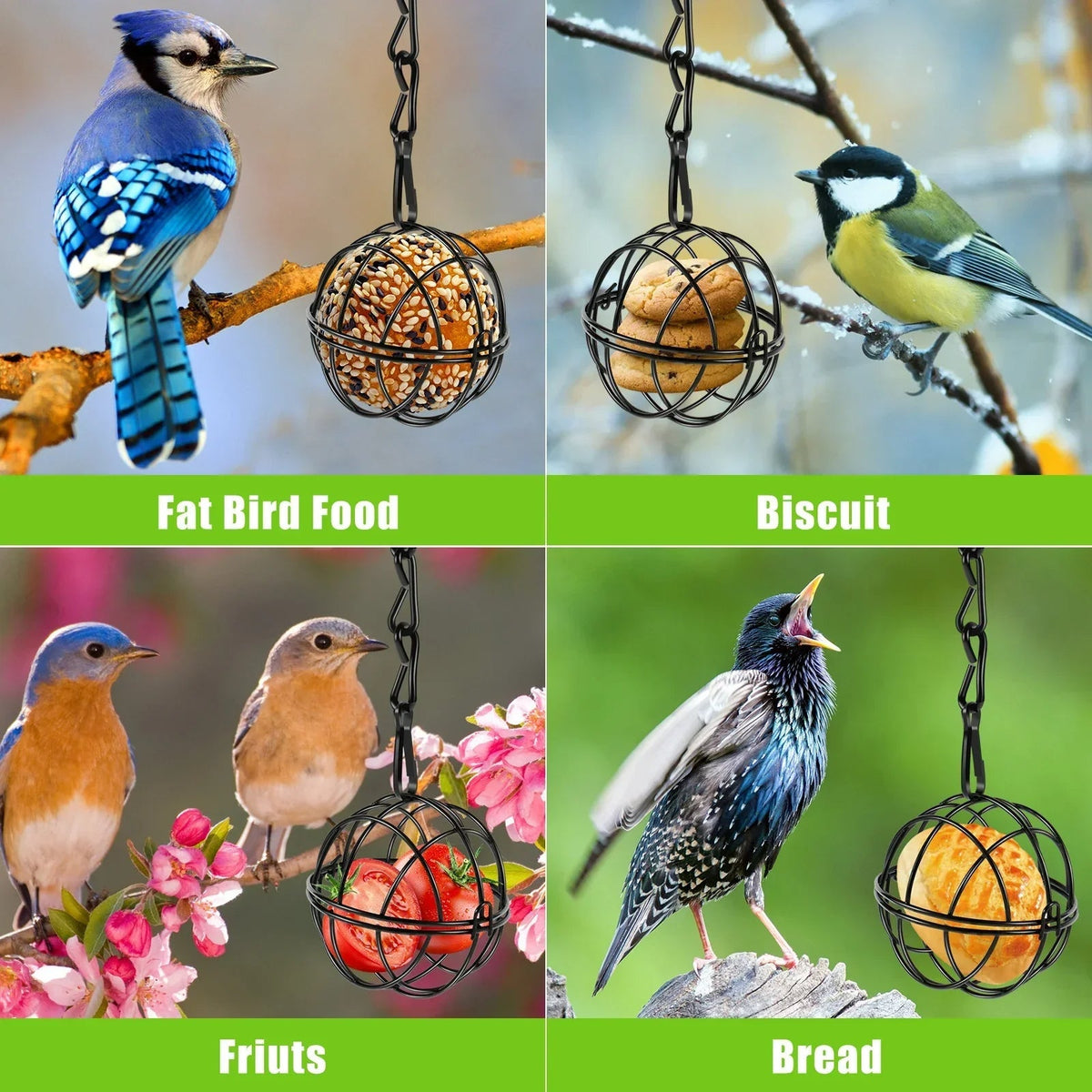 Charming Metal Bird Feeder Collection for Year-Round Use