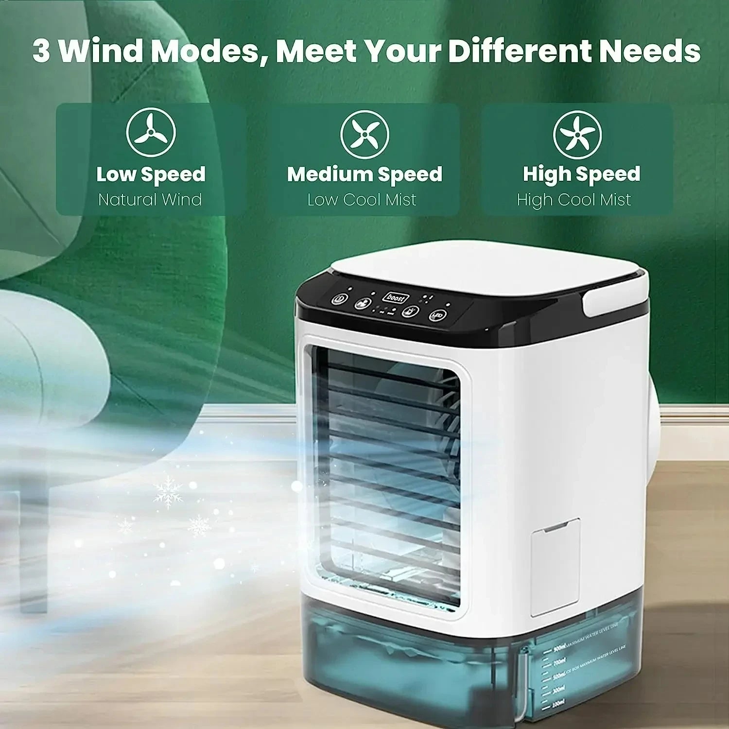 Compact 3-Speed Cooling Unit with Ultrasonic Technology
