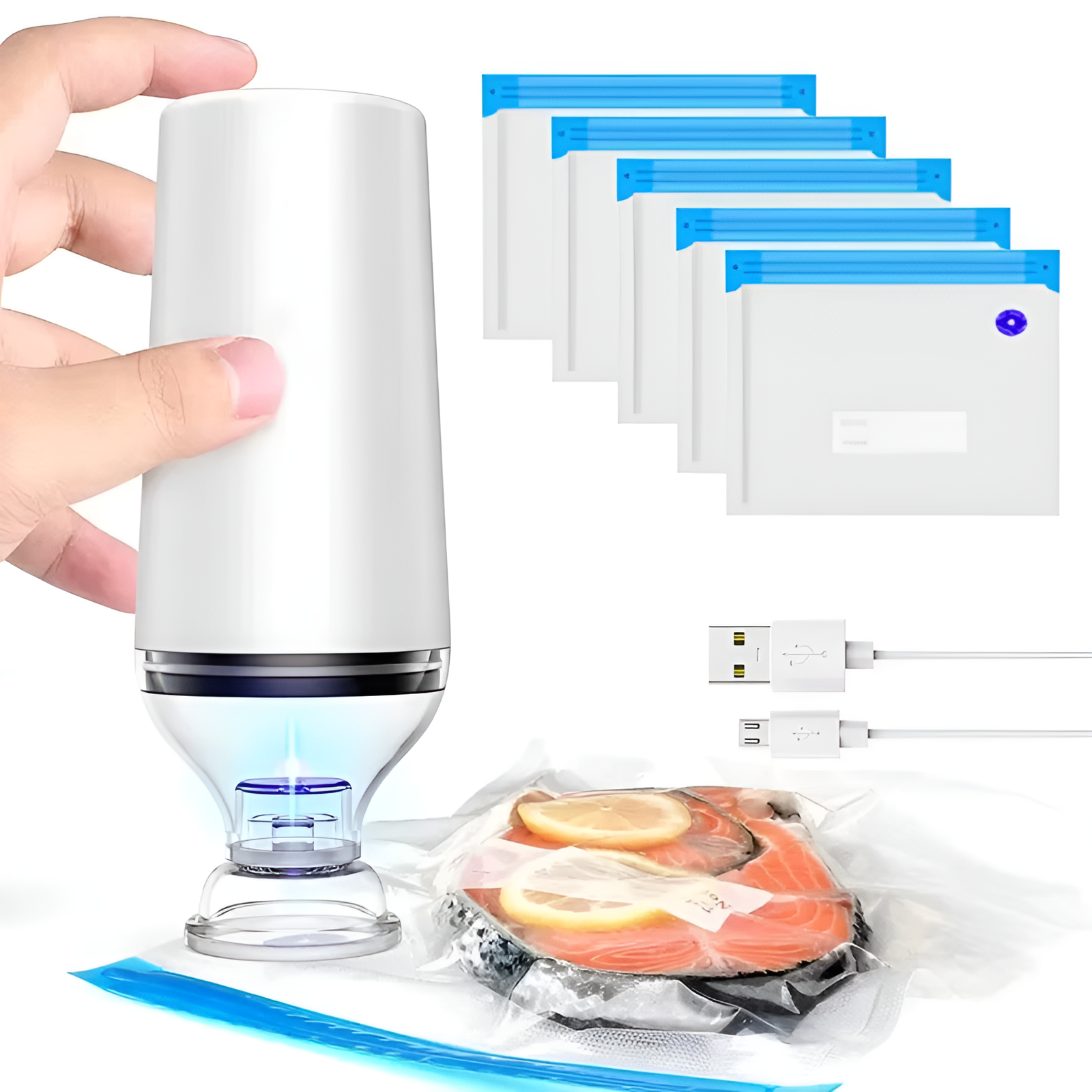 Portable Food Preservation Vacuum Sealer