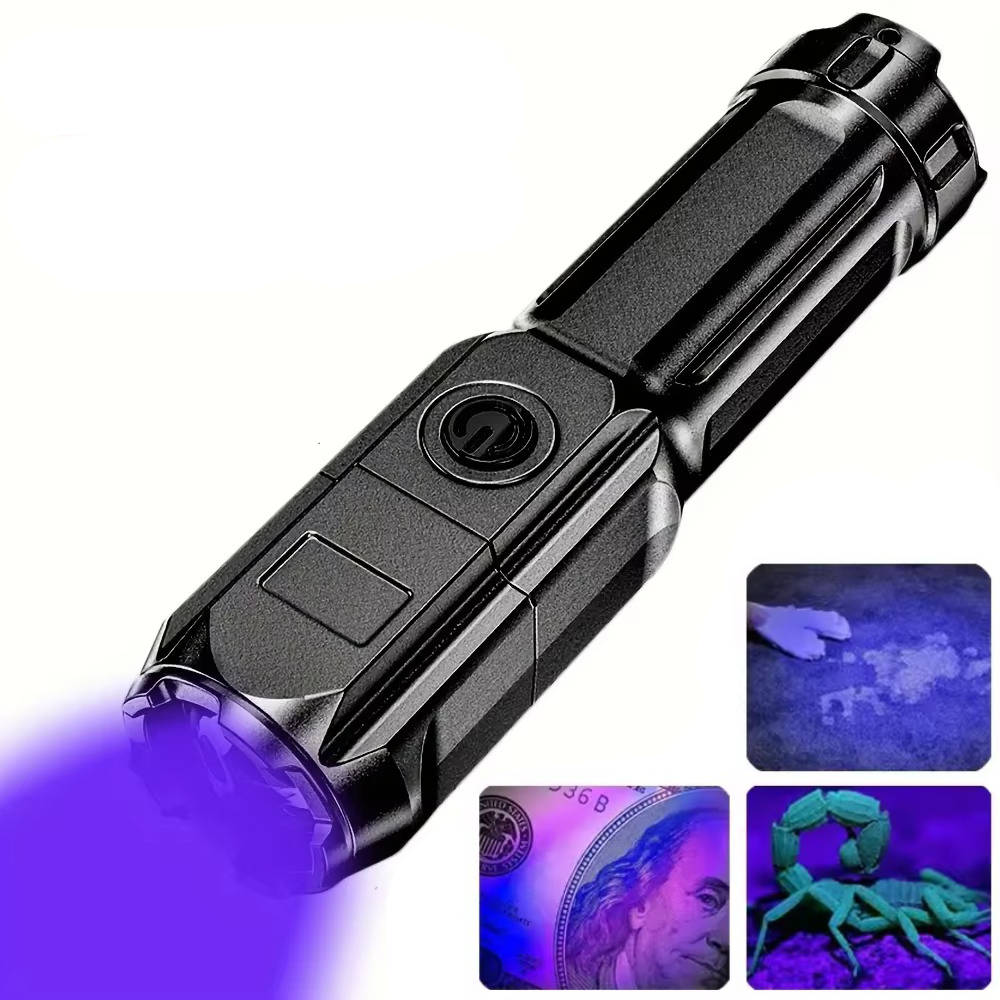 Portable Rechargeable UV Light with Adjustable Focus