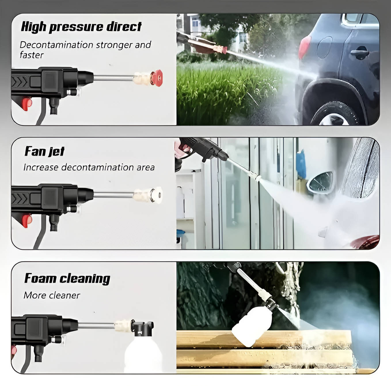 Rechargeable Portable Power Spray Gun for Effortless Cleaning