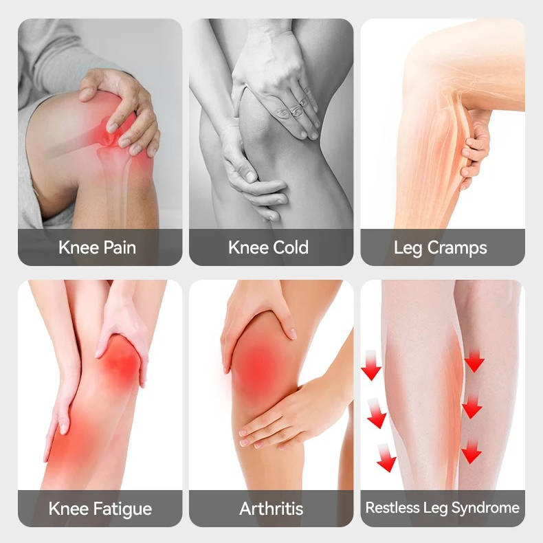 Wireless Knee Comfort Device with Soothing Heat & Vibration