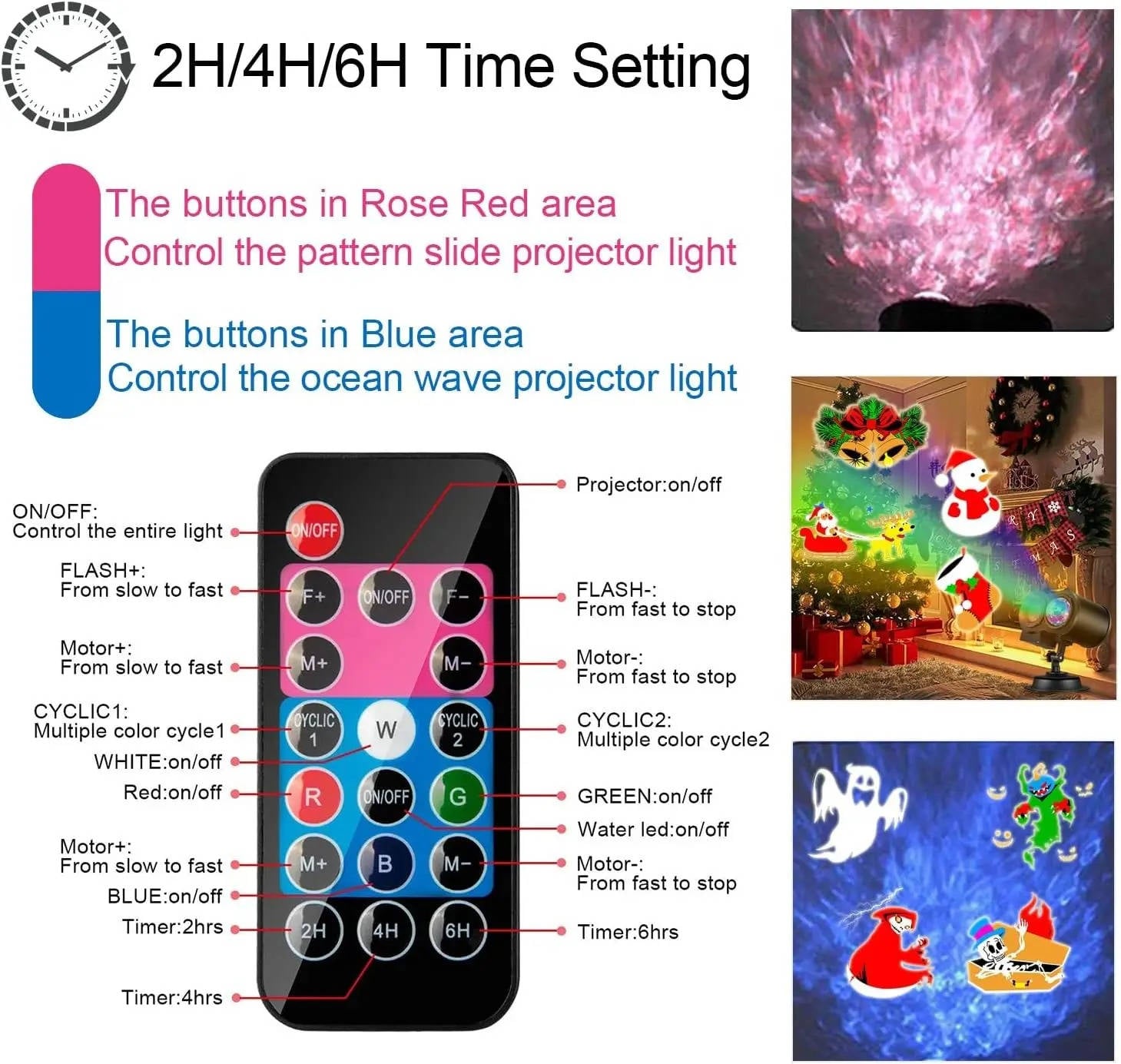 Festive Light Projector for Outdoor Celebrations