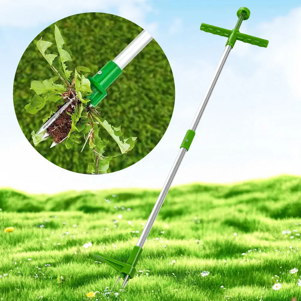 Ergonomic Weed Extractor with Pedal Action and Tri-Claw Grip