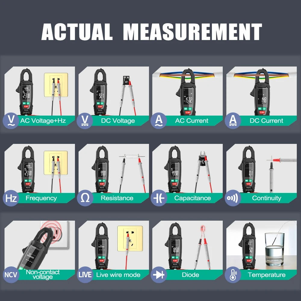 Smart Clamp Meter for AC and DC Voltage Measurement