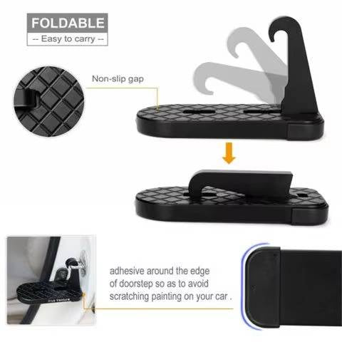 Versatile Car Door Access Step for Easy Roof Loading