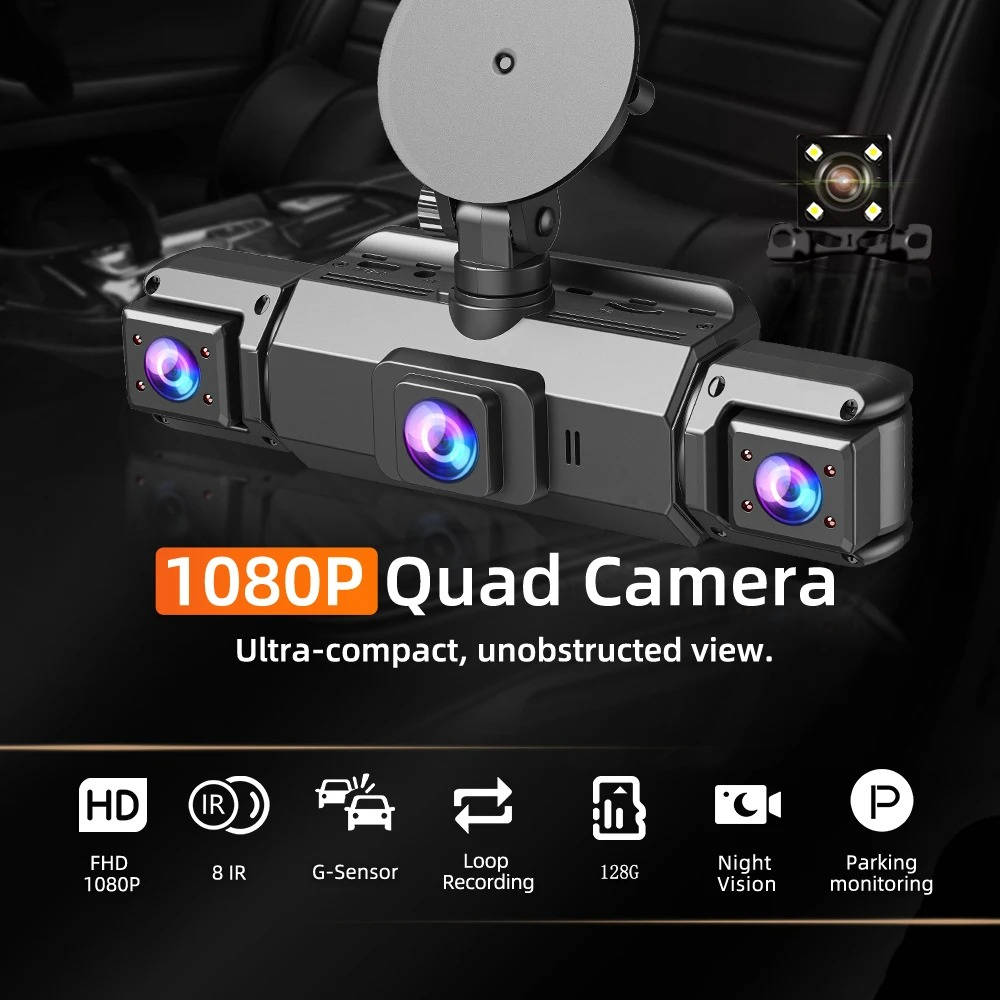 Comprehensive Wireless Dash Camera with Night Vision