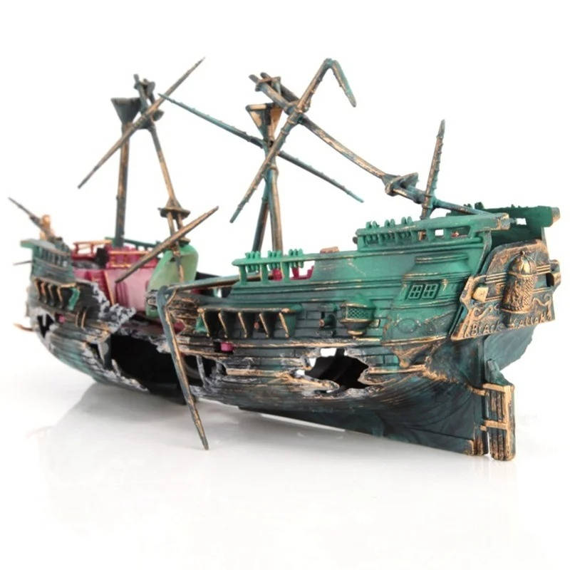 Stunning Underwater Boat Decor for Aquariums