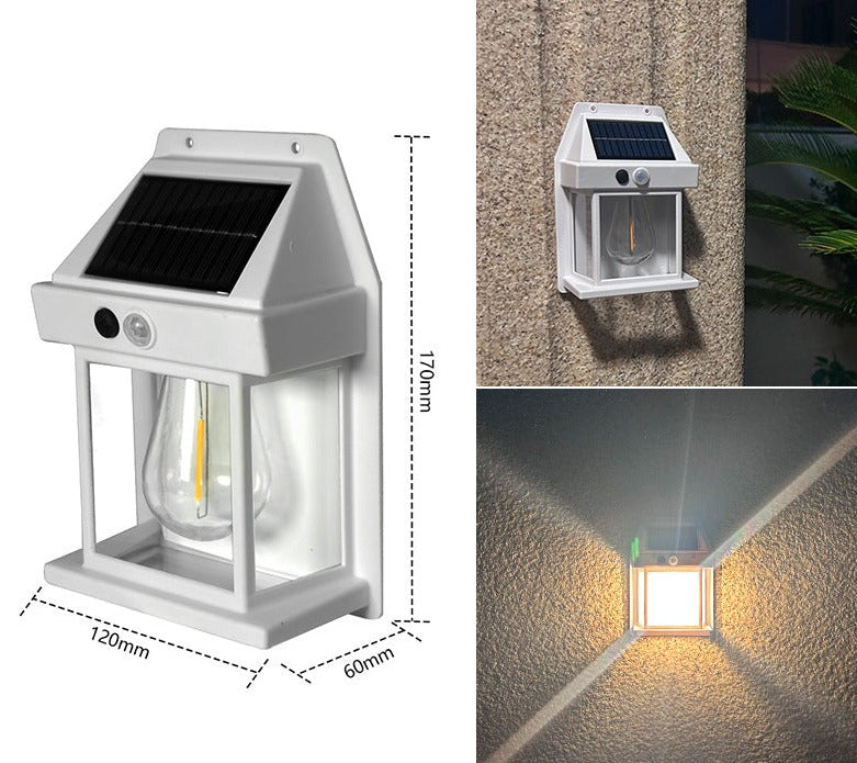 Solar-Powered Lantern Lights with Motion Detection – Set of 2