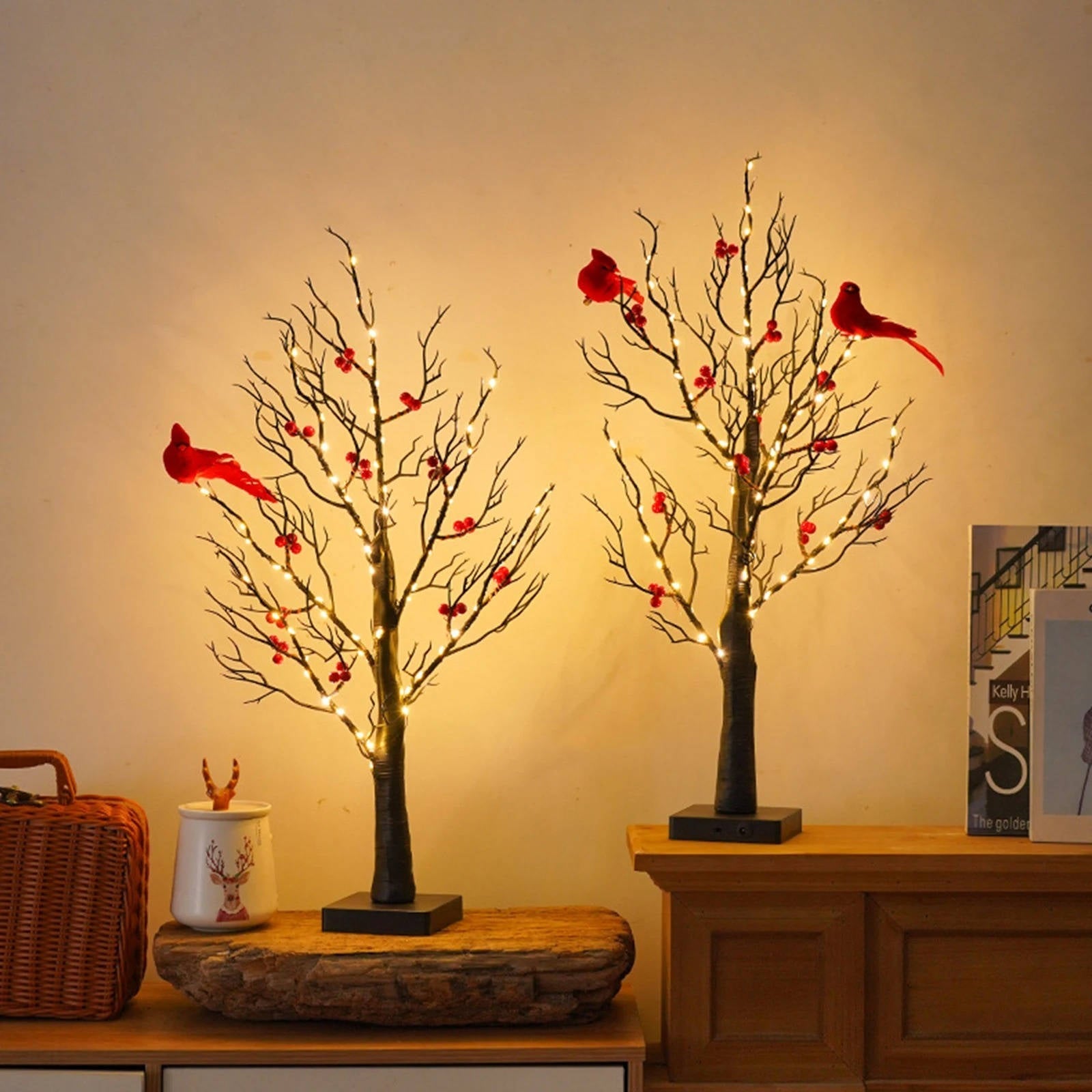 Illuminating Charm: Decorative LED Tree Accent